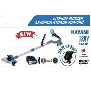 Hayami HA-1041 128V akkumulátoros fűkasza 2 akkumulátorral, pengével és damilfejjel - Sumker