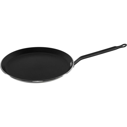 De Buyer (DB8485-26) 26 cm Aluminium-Crêpe-Pfanne mit schwarzem Griff
