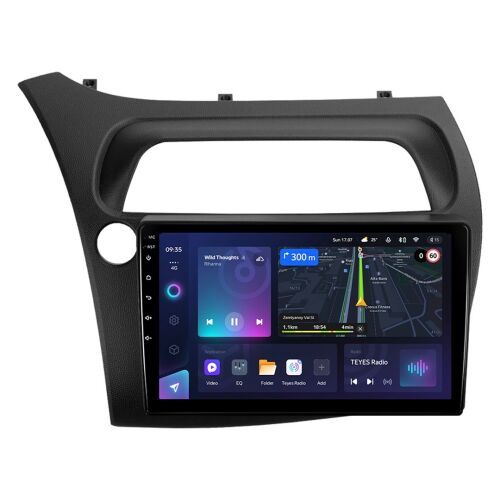 Radio auto Teyes CC3L, Android car stereo, ecran IPS de 9 inci, navigație GPS, player muzică, Bluetooth, 4G, Honda Civic 8 2005-2012
