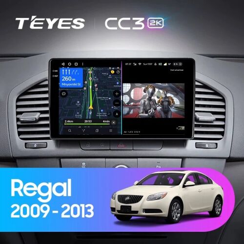 Radio auto Teyes CC3 2K pentru Opel Insignia 2009-2013, ecran de 9 inch, navigatie, Android, Bluetooth, 4G, DSP
