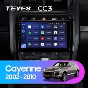 Teyes CC3 2K 360° Android radio auto pentru Porsche Cayenne 2002-2010, 9,5 inch display QLED, 6GB RAM, 128GB ROM - Navigații GPS și Unități principale