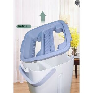 Čistiaci set Flippy, mop a vedro, zobrazujúce vedro s vyžmýkavacím mechanizmom - Čistiace zariadenia