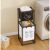 Flippy Dirty Clothes Storage Rack/Basket do łazienki, 2 poziomy, 2 kosze, rama ze stali nierdzewnej, 97 x 44 x 31 cm, czarny 129557991