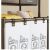 Flippy Dirty Clothes Storage Rack/Basket do łazienki, 2 poziomy, 2 kosze, rama ze stali nierdzewnej, 97 x 44 x 31 cm, czarny 129557991