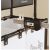 Flippy Dirty Clothes Storage Rack/Basket do łazienki, 2 poziomy, 2 kosze, rama ze stali nierdzewnej, 97 x 44 x 31 cm, czarny 129557991