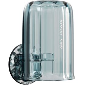 Wielofunkcyjny uchwyt 2 w 1, uchwyt na kubek i szczoteczkę do zębów, Flippy, plastik, wymiary: 10,4 x 7,3 x 7,3 cm, niebieski 129558114