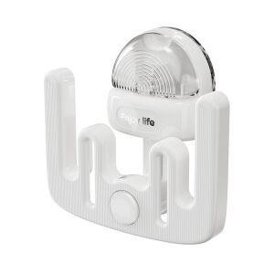 Biały, samoprzylepny uchwyt na kapcie, bez wiercenia, do łazienki, z logo Enjoy Life - Przechowywanie butów, Fotel, Fotel, Fotel wiszący i Półka i regał