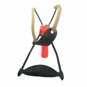 Професионална прашка IdeallStore® със стойка, Sling Master, пластмаса, 20 см, оранжева