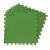 dmuchane Puzzle Pool Foam Mat 50x50cm 8pcs, green interlocking tiles