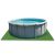dmuchane Puzzle Pool Foam Mat under above ground pool, 50x50cm green tiles