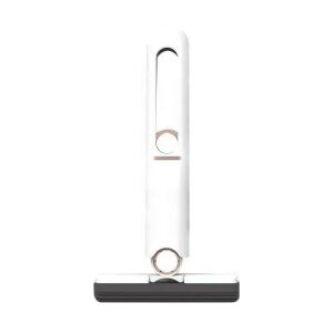 Macvi® Mini Mop felület- és ablaktisztításhoz, szivacsos csavaró rendszer, forgó, hordozható, 29 cm, fehér