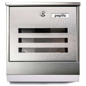 Pepita stainless steel mailbox with plexiglass window #silver