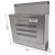 Pepita stainless steel mailbox with dimensions