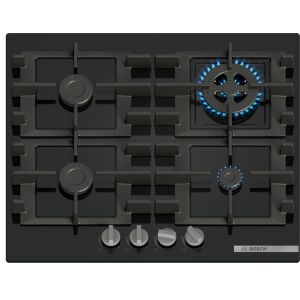 Bosch Serie 4 fekete üveg gáz főzőlap, felülnézet - Bosch