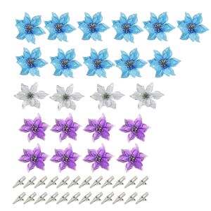 36er Set Weihnachtsbaumblumen von OnlyGay, Textil, mehrfarbig, 14 x 14 cm 136159147 - Christbaumschmuck