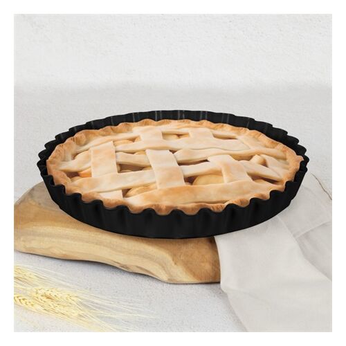 Berlinger Haus Matte Black Tortaform 28cm mit gebackenem Kuchen