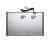 Back view of Whirlpool WTX8015DCF induction cooktop