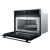 Open Whirlpool WMW44HMX built-in microwave oven interior view