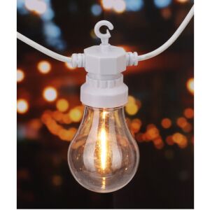 Krupni plan jedne tople bijele LED žarulje iz Party Lights 20 LED Filament Lamp lampica - ProGarden Lampica