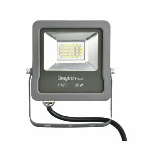 LED Flutlicht 20W SMD, 1700lm, IP65, Kaltlicht 6500K, Grau, Braytron 129568185 - Werkzeug