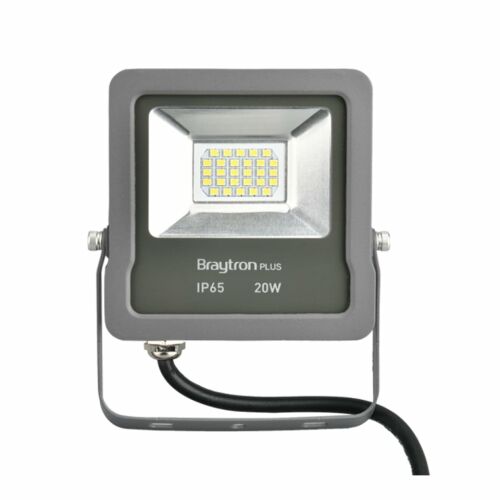 LED reflektor 20W SMD, 1700lm, IP65, hideg fény 6500K, szürke, Braytron 129568185