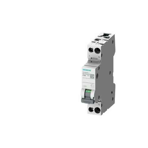 Siguranta automata P+N, 10A, curba de declansare C, capacitate de rupere 6kA, Siemens