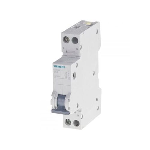 Istič P+N, 25A, vypínacia krivka C, vypínacia schopnosť 6kA, Siemens 129568120