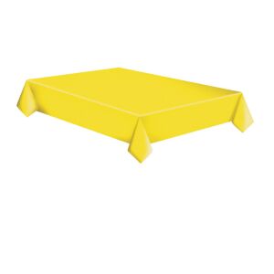 Față de masă galbenă din hârtie cu puncte albe, 120x180 cm - Fețe de masă