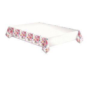 Față de masă din hârtie florală Virág 120x180 cm, model floral - Fețe de masă