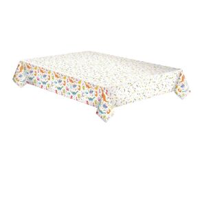 Față de masă din hârtie Dinoszaurusz Funny 120x180 cm, decorațiune de masă pentru petrecere cu dinozauri - Fețe de masă