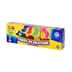 Temperafestékek Astra tégelyben, 12x20ml, 83114901 129572437 - Tempera