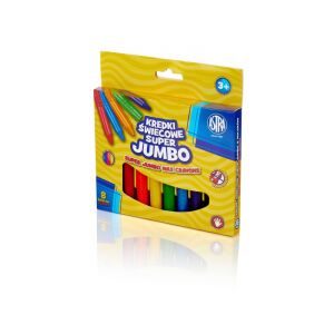 Astra Kredki świecowe Jumbo 8 kolorów 129572851 - Astra