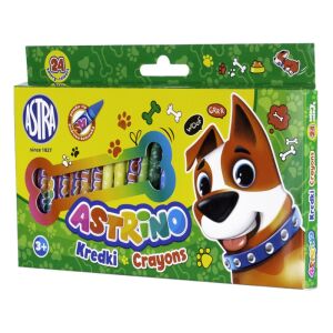 Set 24 creioane colorate pentru copii, ASTRA 129572899 - Creioane cerate