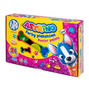 Iskolai temperafestékek Astrino tégelyben, 24x20ml, 301221005 129572981 - Tempera
