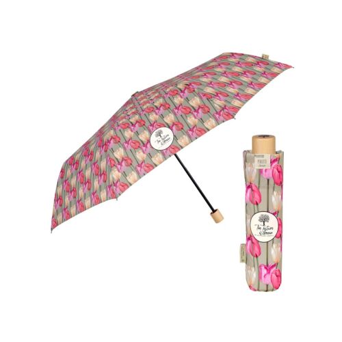 Női összecsukható esernyő Zöld Tulipán, 19151 129573453