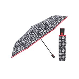 Time, Női összecsukható esernyő Bianco/Nero, 26369 129573639 - Esernyő