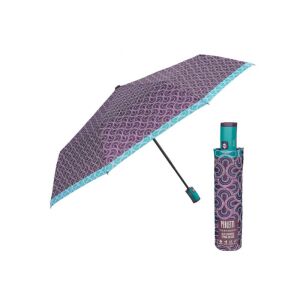 PERLETTI Technology, Női teljesen automata összecsukható esernyő Fantasia / zöld szegély, 21752 129573696 - Esernyő