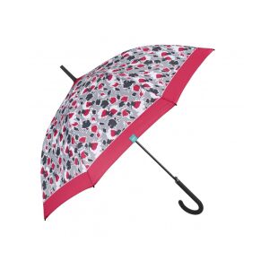 PERLETTI Time, Női Floreale esernyő / piros szegély, 26306 129573713 - Esernyő