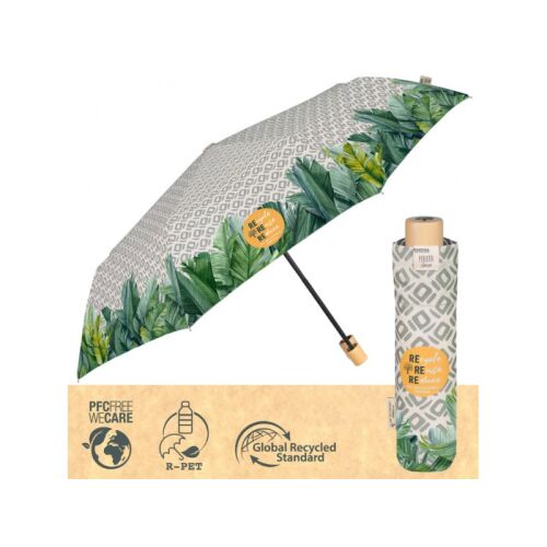 PERLETTI ZÖLD Női összecsukható esernyő BANANO, 19130