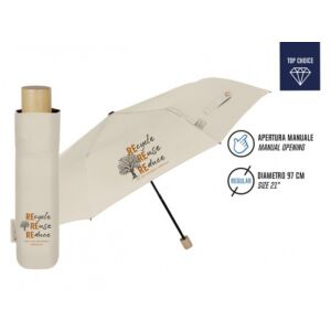 PERLETTI GREEN Női összecsukható esernyő Bézs, 19117 129573884 - Esernyő