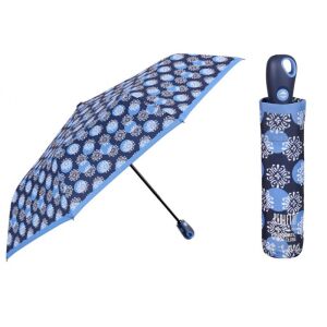 PERLETTI Női teljesen automata esernyő TECHNOLOGY Fiori / kék, 21723 129573961 - Perletti