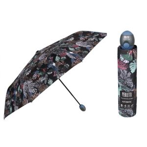PERLETTI Női összecsukható automata esernyő TECHNOLOGY Foliage/ szürke, 21717 129573980 - Esernyő