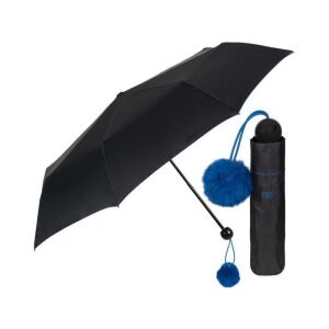 PERLETTI Női összecsukható esernyő POM-POM / kék, 26098 129574016 - Perletti