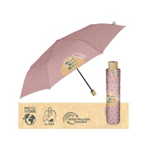 PERLETTI GREEN Női összecsukható esernyő / régi rózsaszín, 19113 129574045 - Perletti