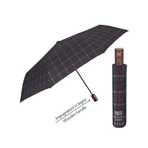Férfi automata esernyő Perletti Technology / barna, 21791 129574083