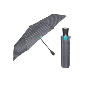 PERLETTI Time, Férfi teljesen automata összecsukható esernyő Gessato / szürke, 26347 129574191 - Esernyő