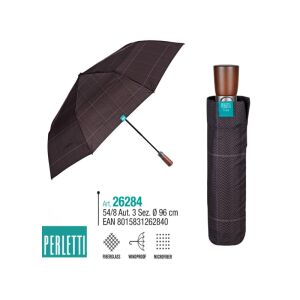 PERLETTI TIME Férfi automata esernyő skót / barna sötét, 26284 129574271 - Esernyő