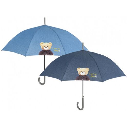 PERLETTI Automatikus esernyő DENIM TEDDY / sötétkék, 26204 129574472