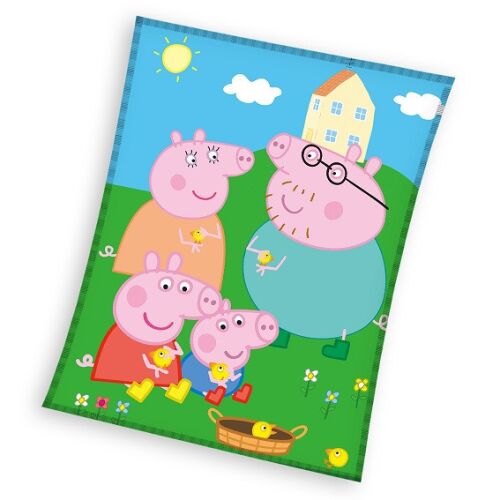 Одеяло Peppa Pig 150x200 см, меко и топло одеяло за деца