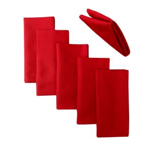 Комплект 10 салфетки за маса Kotonia Home - 45x45 см, Damask Satin DeLux, 100% памук, червени 129576416